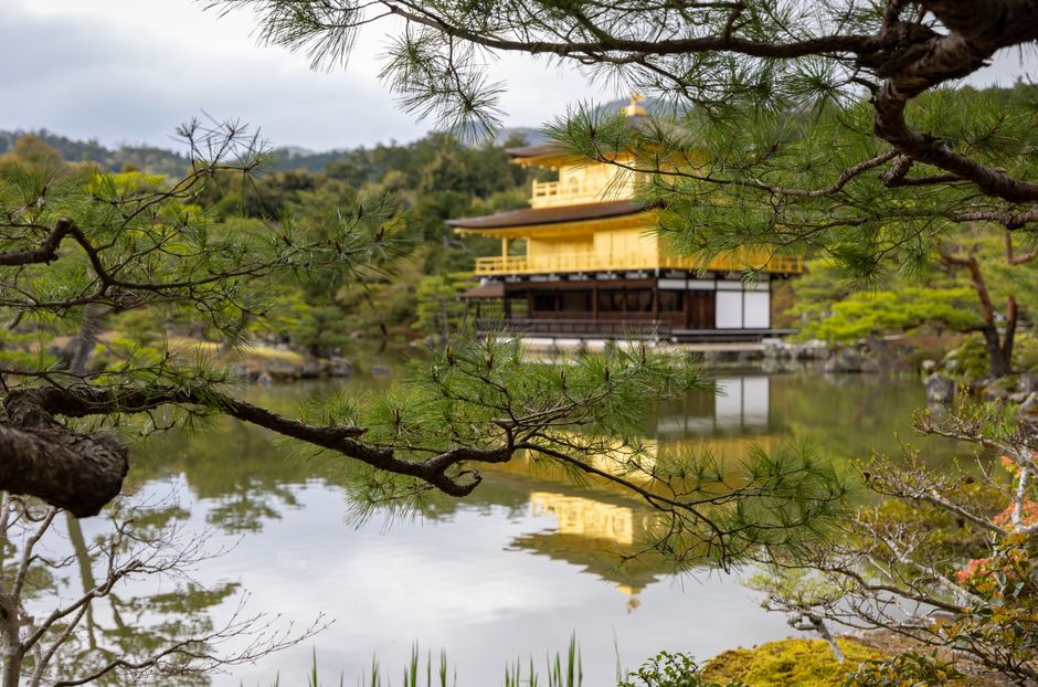 Scenic View of a Lake and a Temple